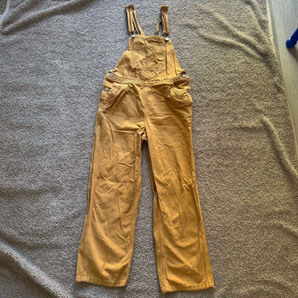 Everlane Women’s The Canvas Mustard Yellow 100% Cotton Overalls Size 4